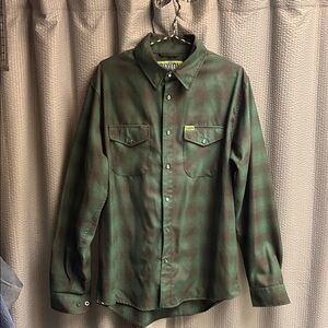 DIXXON Green Plaid Casual Shirt